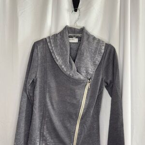 Allen Allen Charcoal Cowl Neck Sweater